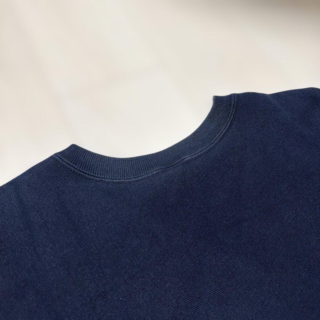 90s 刺繍タグchampion リバースウィーブ vintage ネイビー