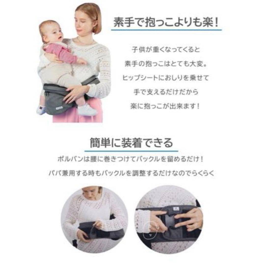 POLBAN ADVANCE ヒップシート（デニムブラック）シングルショルダー付