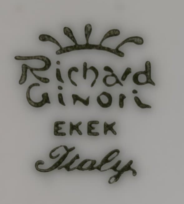 未使用 リチャード ジノリ ベッキオスクエアプレートプレート 2枚組