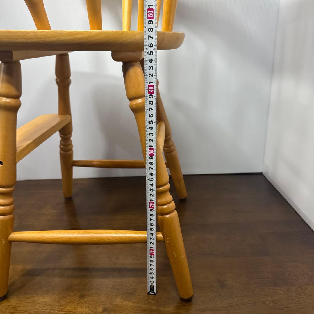 ろん 【美品】 木製 ベビーチェア キッズチェア