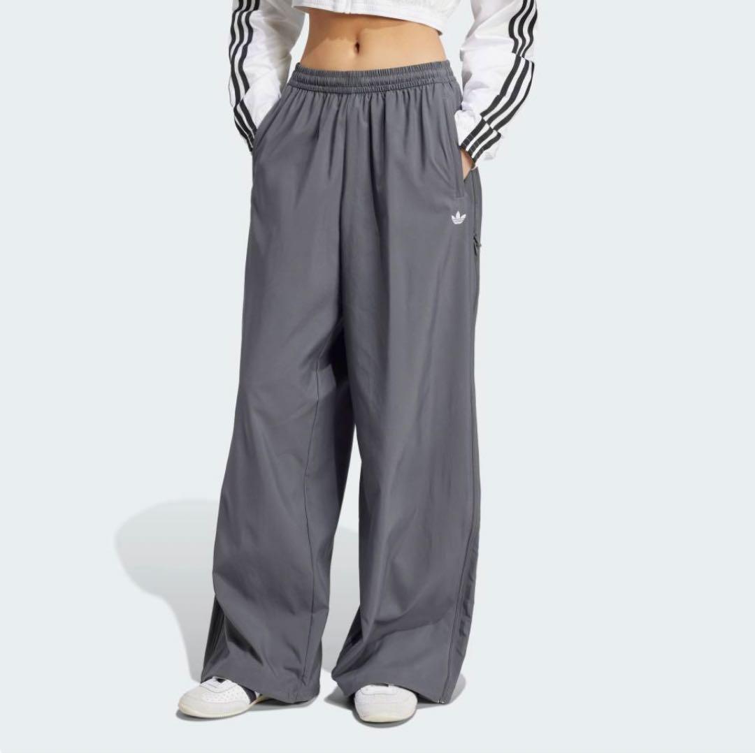 アディダス adidas 3ジップトラックパンツオリジナルス グレー