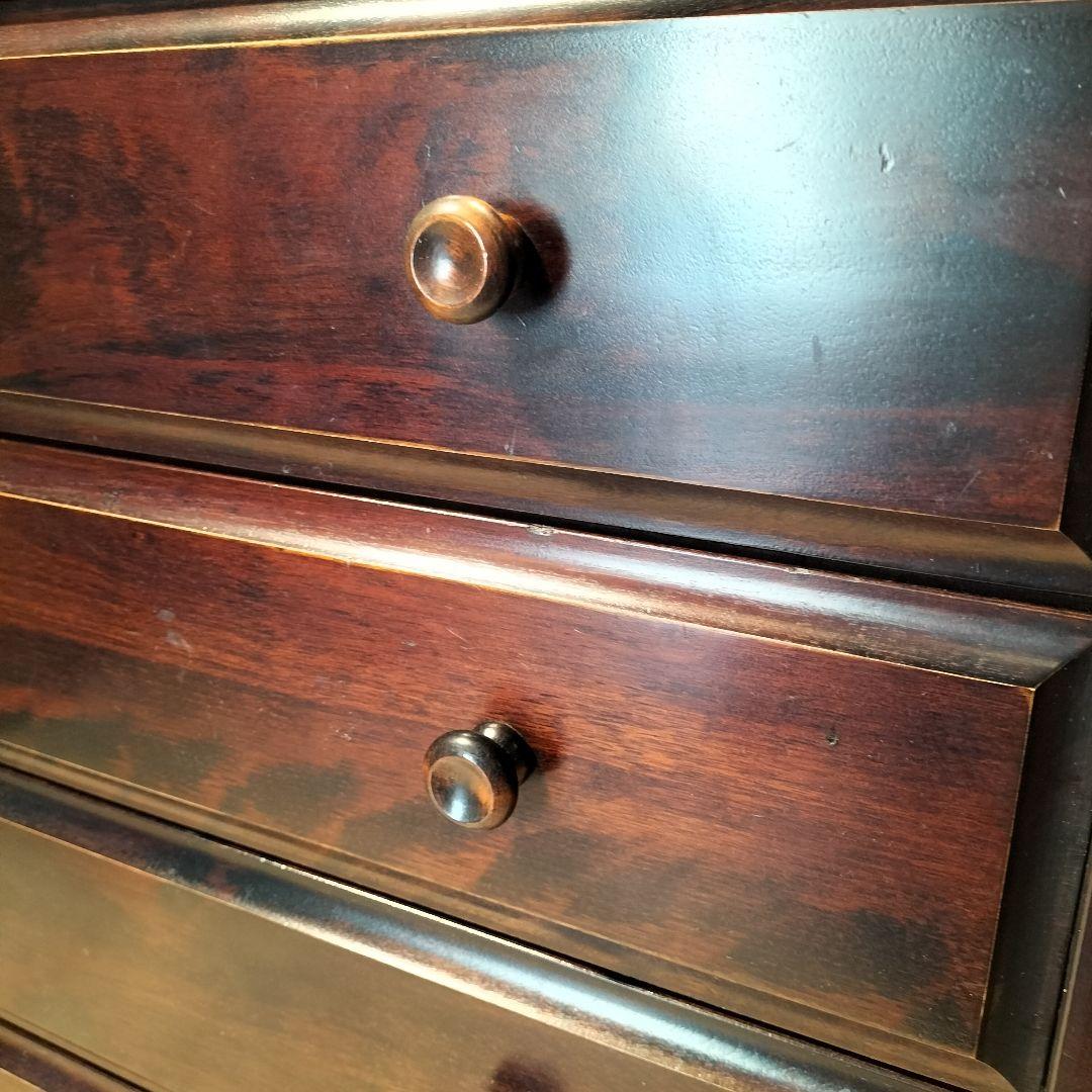 M♦北海道　民芸家具　4段チェスト　 和光木材