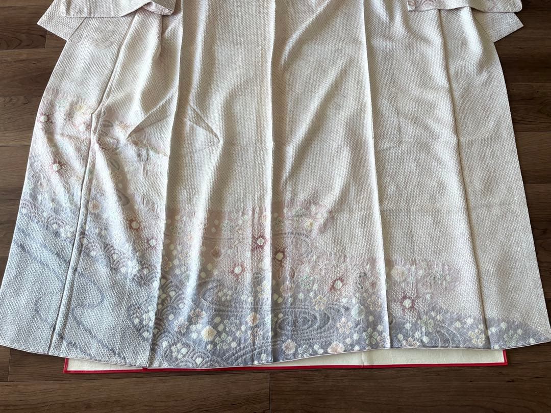 章　藤娘きぬたや◆幻想的な流水文様の訪問着◆総絞り