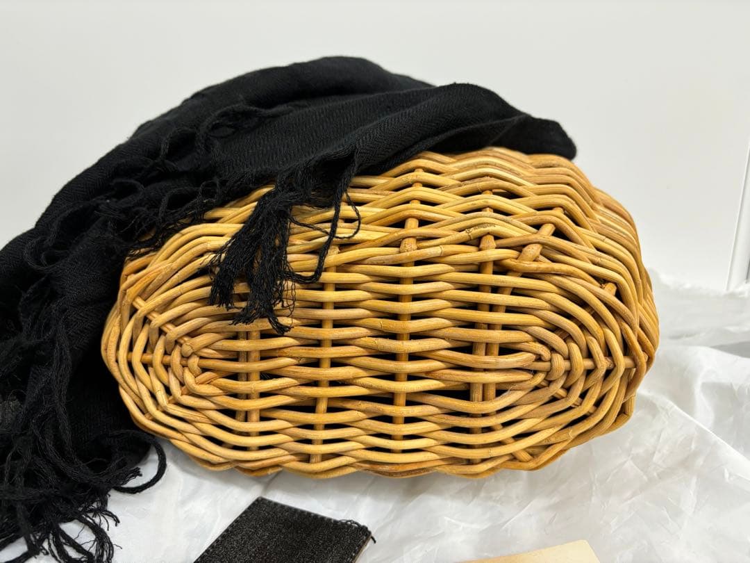 エバゴス ebagos ブライドルレザー 紅藤 カゴバッグ