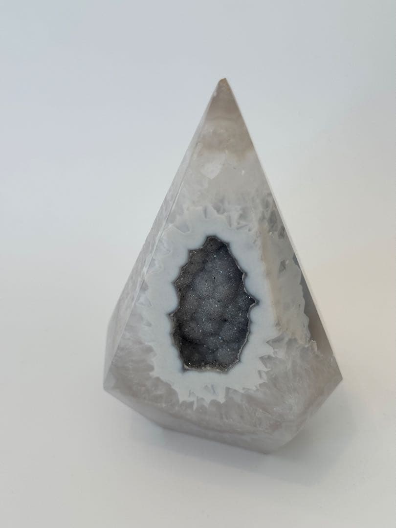 瑪瑙　ドゥルージー　ジオード　置物