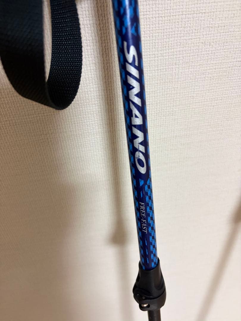 SINANO スキー用ストック フリーFAST ネイビー