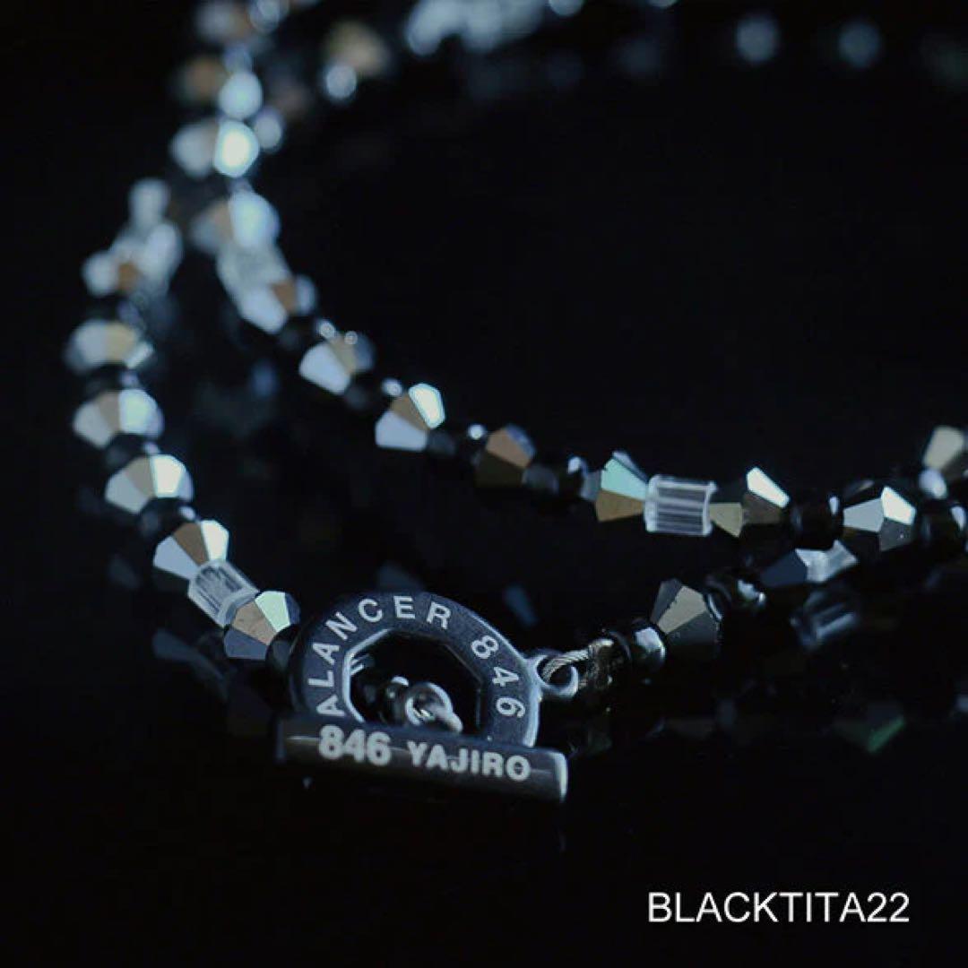 846４シリーズ ネックレス BLACKTITA2【SILVER&BLACK】