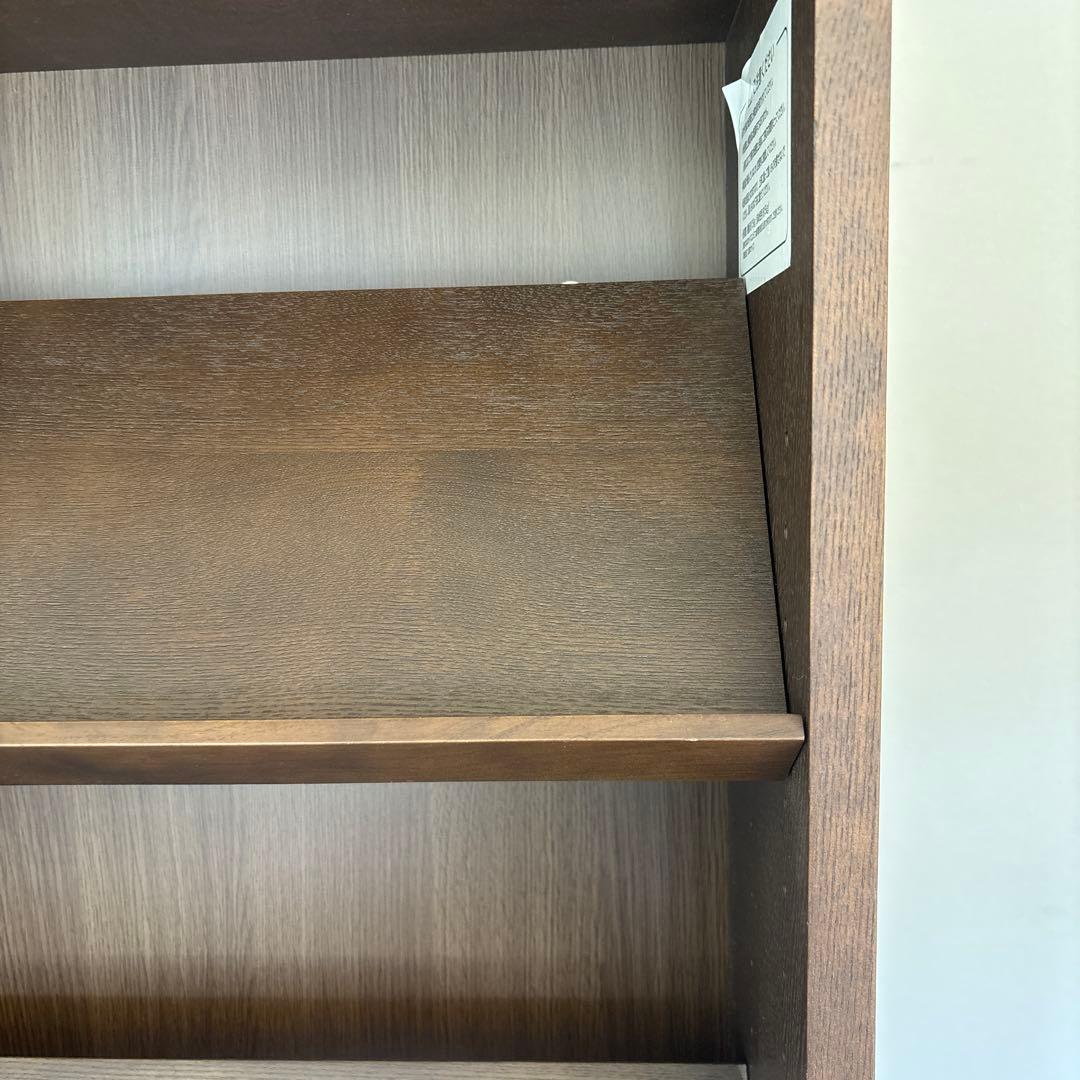 本日まで　無印良品 木製シェルフ 本棚　可動式棚　ダークブラウン