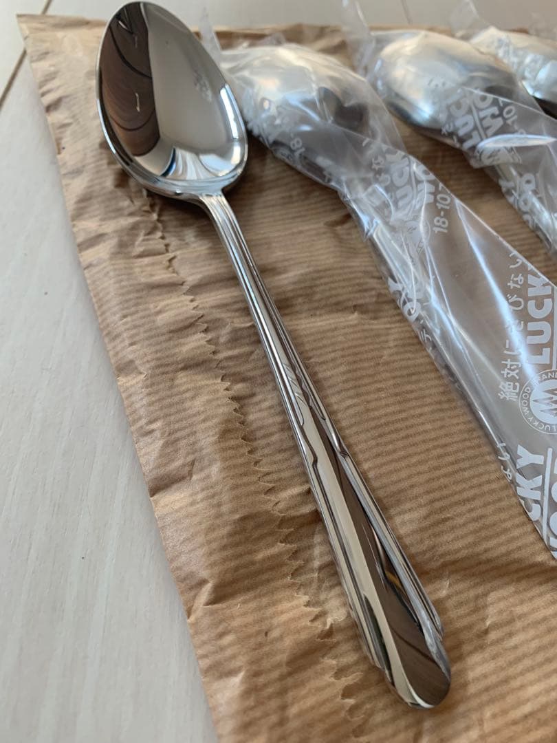 希少　美品　昭和初期モデル　ラッキーウッド　カトラリーセット 33点　レトロ