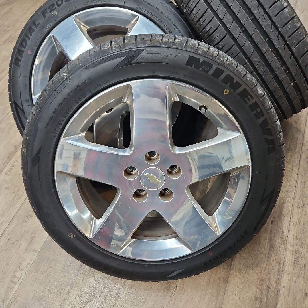 シボレーhhr純正アルミ17 215/50r17OPELジープレネゲードコンパス