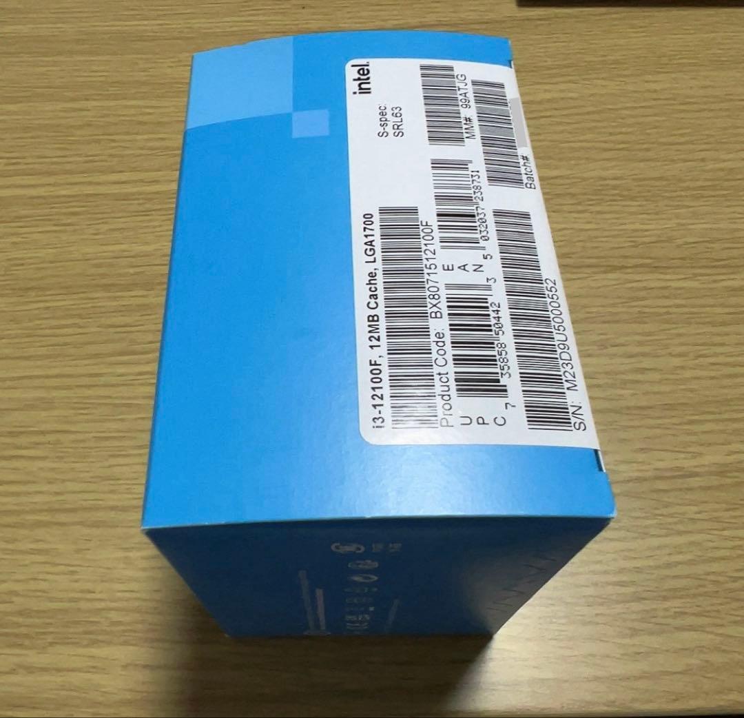 Intel Core i3-12100F 12世代 CPU