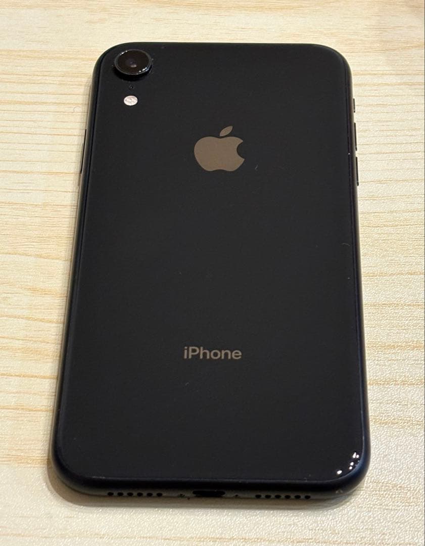Apple iPhone XR ブラック128GB 初期化済み SIMフリー