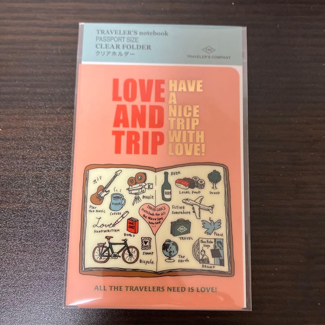 トラベラーズノート　LOVE AND TRIP パスポートサイズのセット