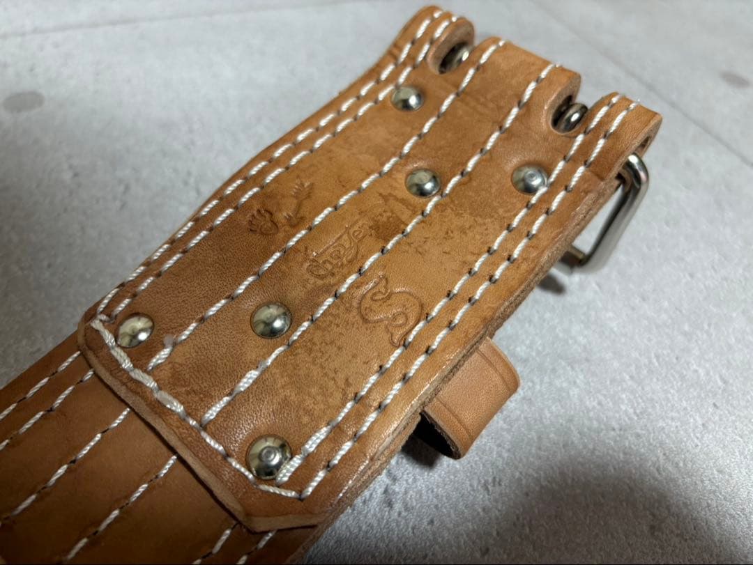 希少　新品　アメリカンドリーム レザー　革製　トレーニングベルト　希少Sサイズ