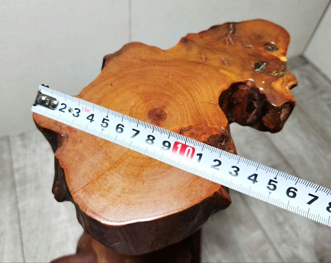 天然木 三段 飾り台 花台 和室 茶室 レトロ アンティーク