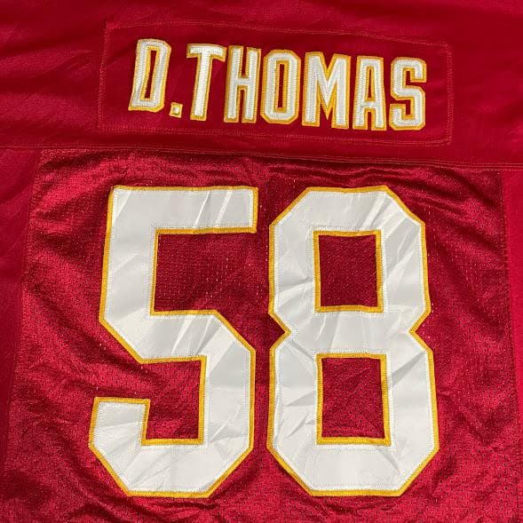 90s NFL チーフス ゲームシャツ 48サイズ デリックトーマス #58