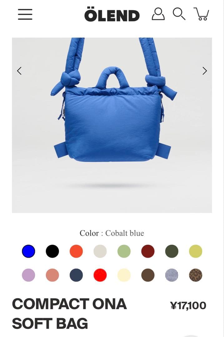 バッグ Olend Compact Soft Bag Cobalt Blue