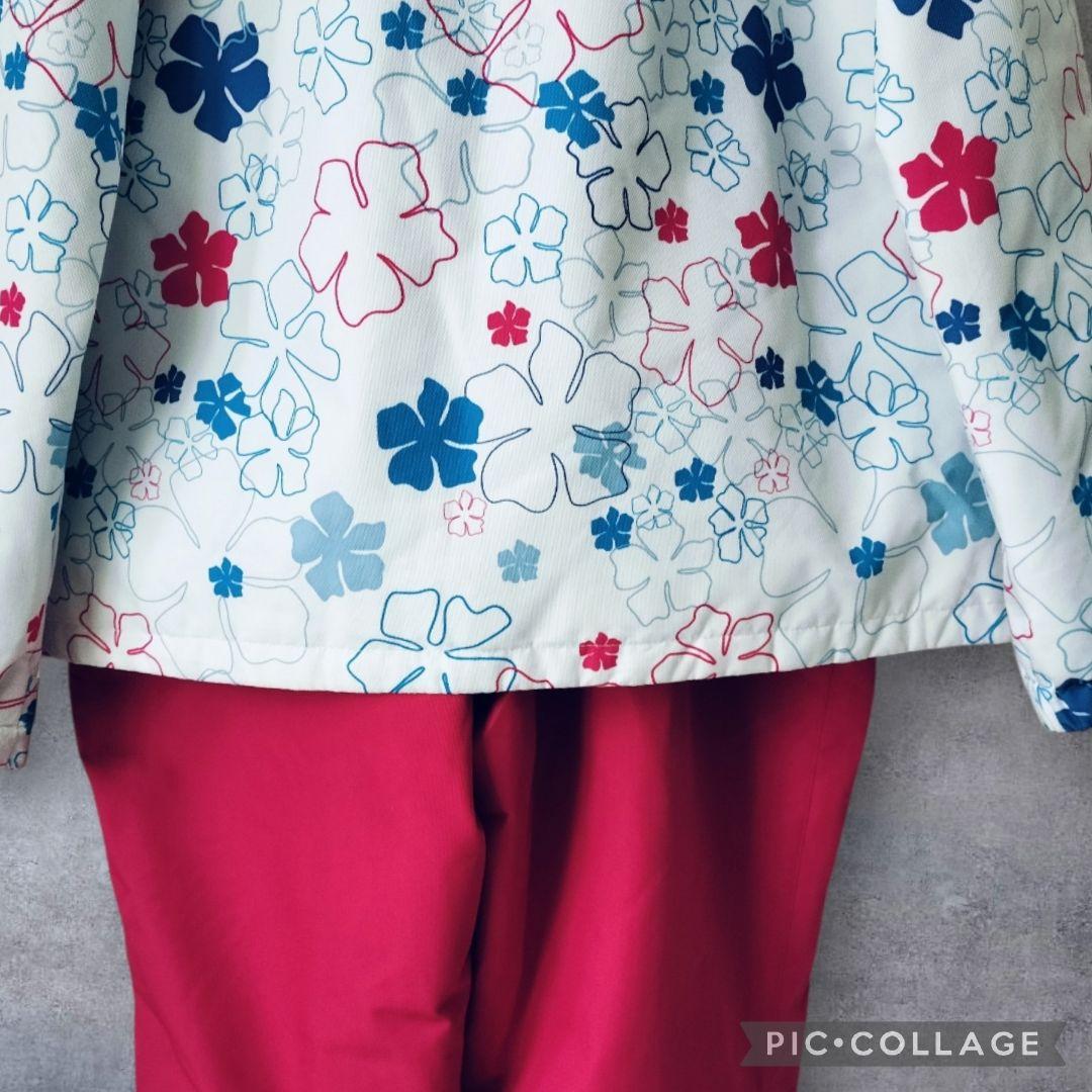 美品　Phenix クリスタルガールズ スキーウェア 160 花柄×ピンク 上下