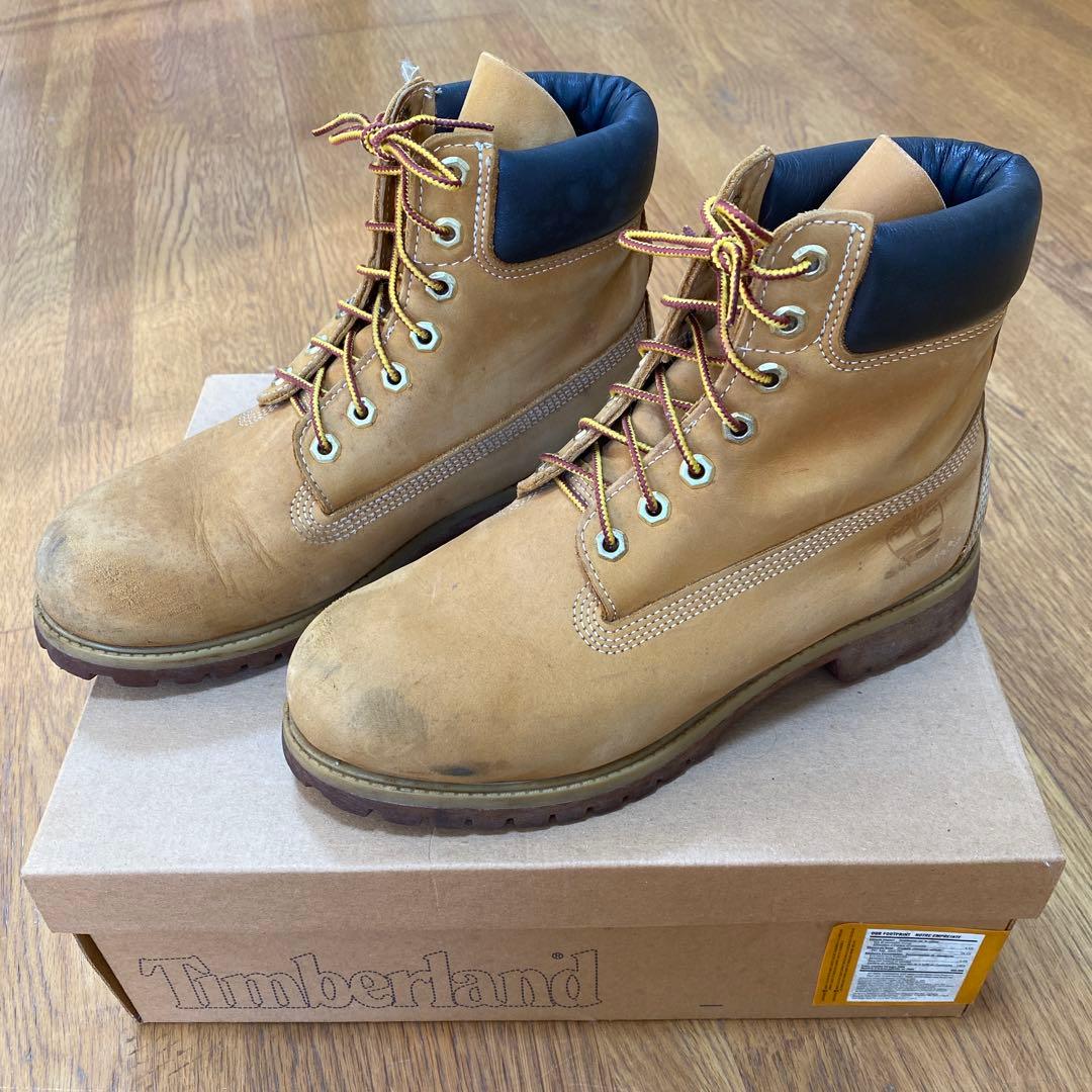 Timberland ブラウンレザー ワークブーツ