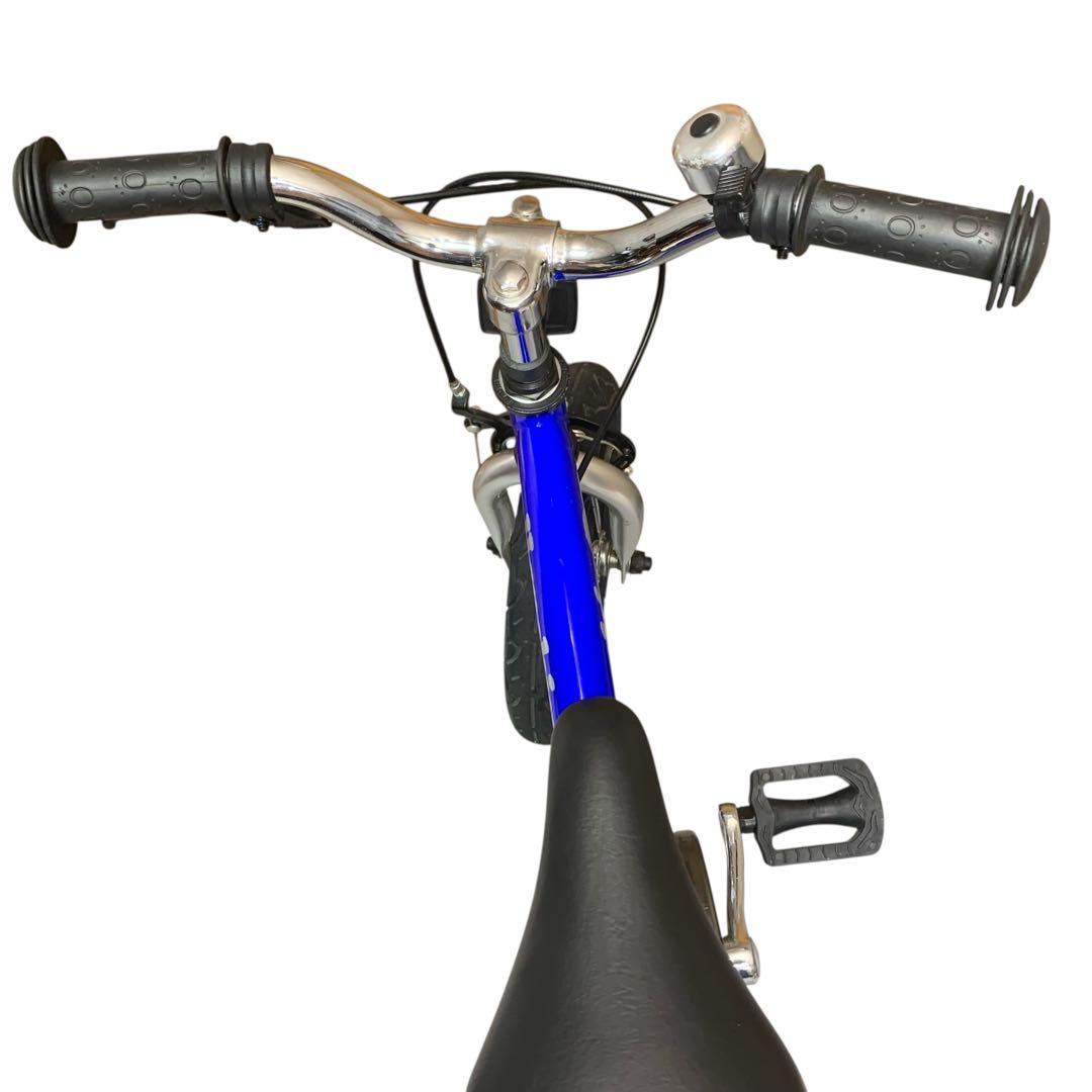 へんしんバイク 12インチ バランスバイク ブルー 青　スタンド付