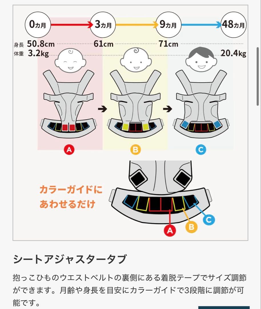 【coco】エルゴ　オムニブリーズ グラファイトグレー