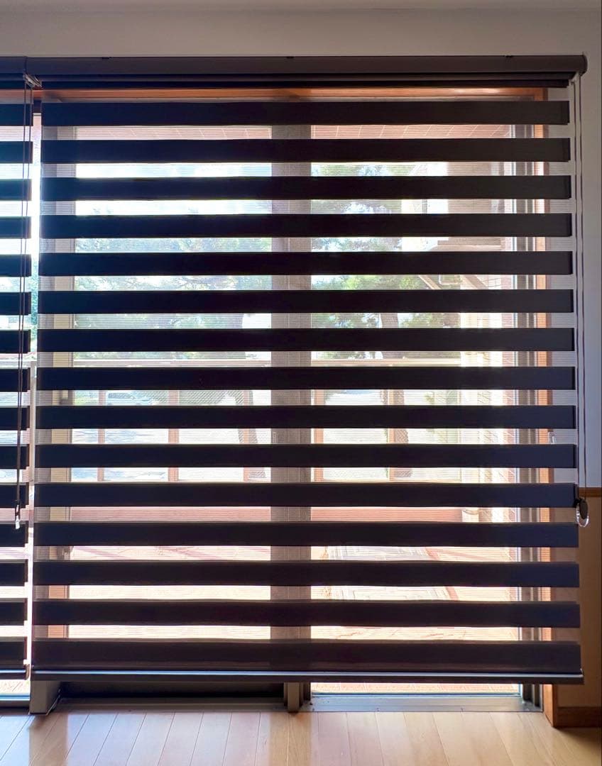 【3本セット】eeHAUS ロールスクリーン モカ W180×H210cm