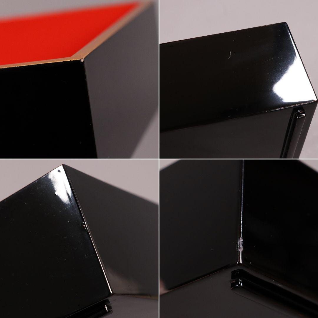 輪島塗 桐家紋 黒塗内朱塗 五段重 堅地布着 重箱 金蒔絵 木製 【MA357】