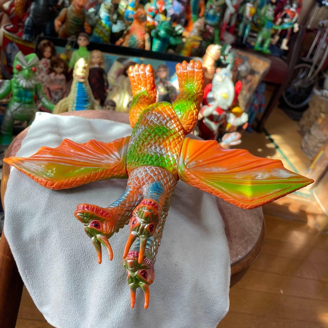 極美品　当時物　キングギドラ スタンダードサイズ　ブルマーク(1969発売)