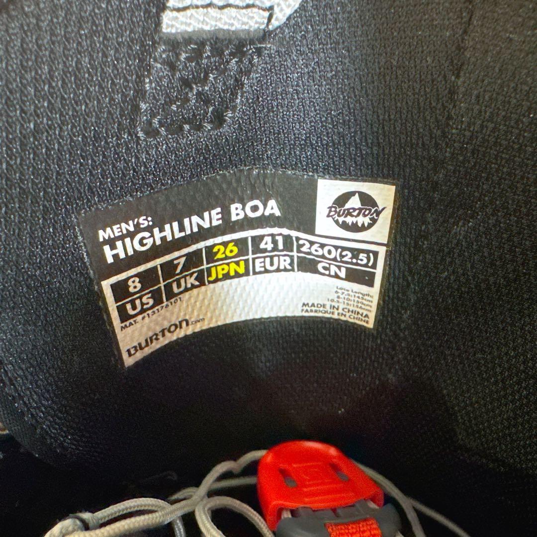 BURTON HIGHLINE BOA 26cm スノーボード ブーツ 未所用級