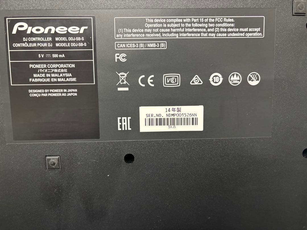 Pioneer DDJ-SB-S DJコントローラー
