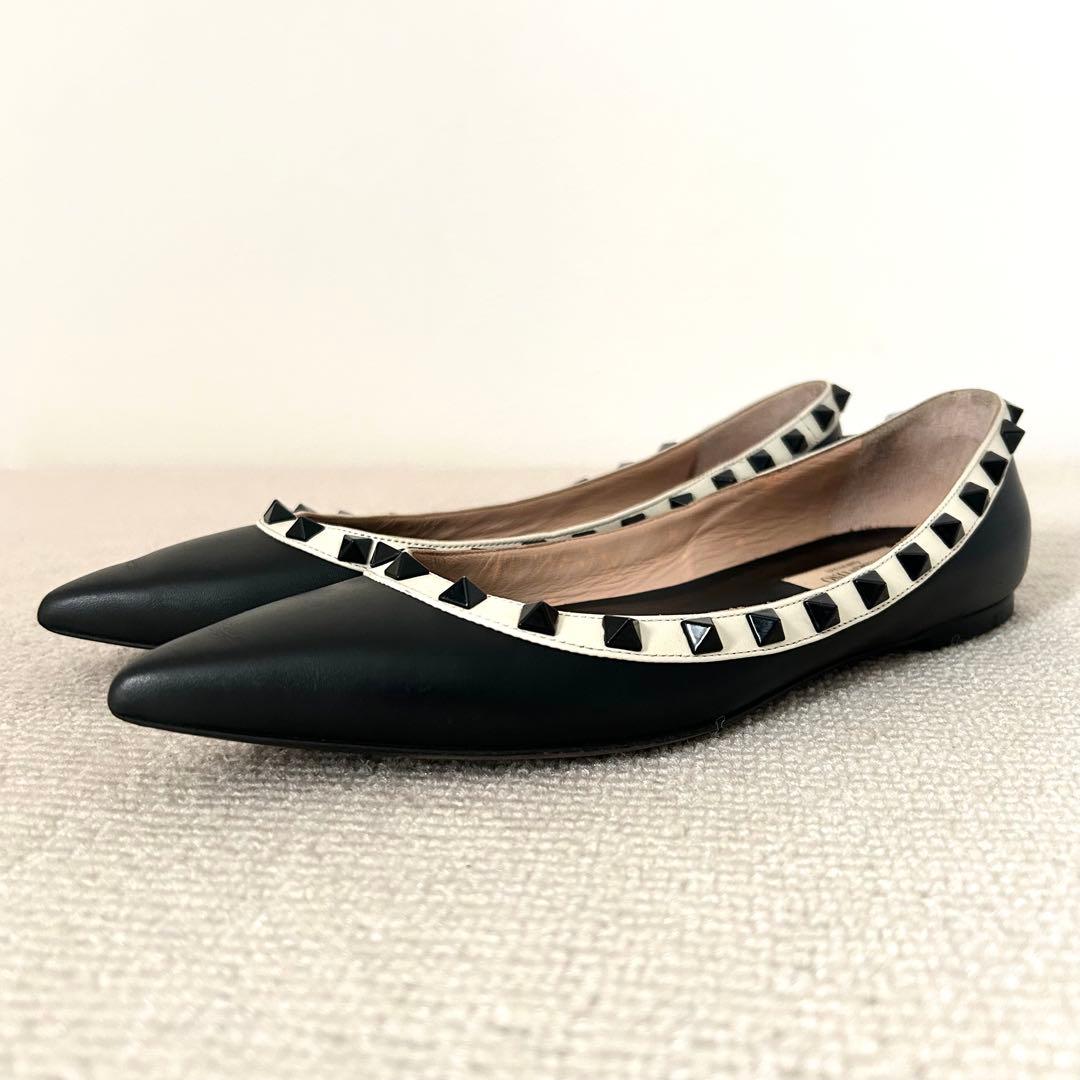 VALENTINO ヴァレンティノ フラットシューズ パンプス 24cm 37