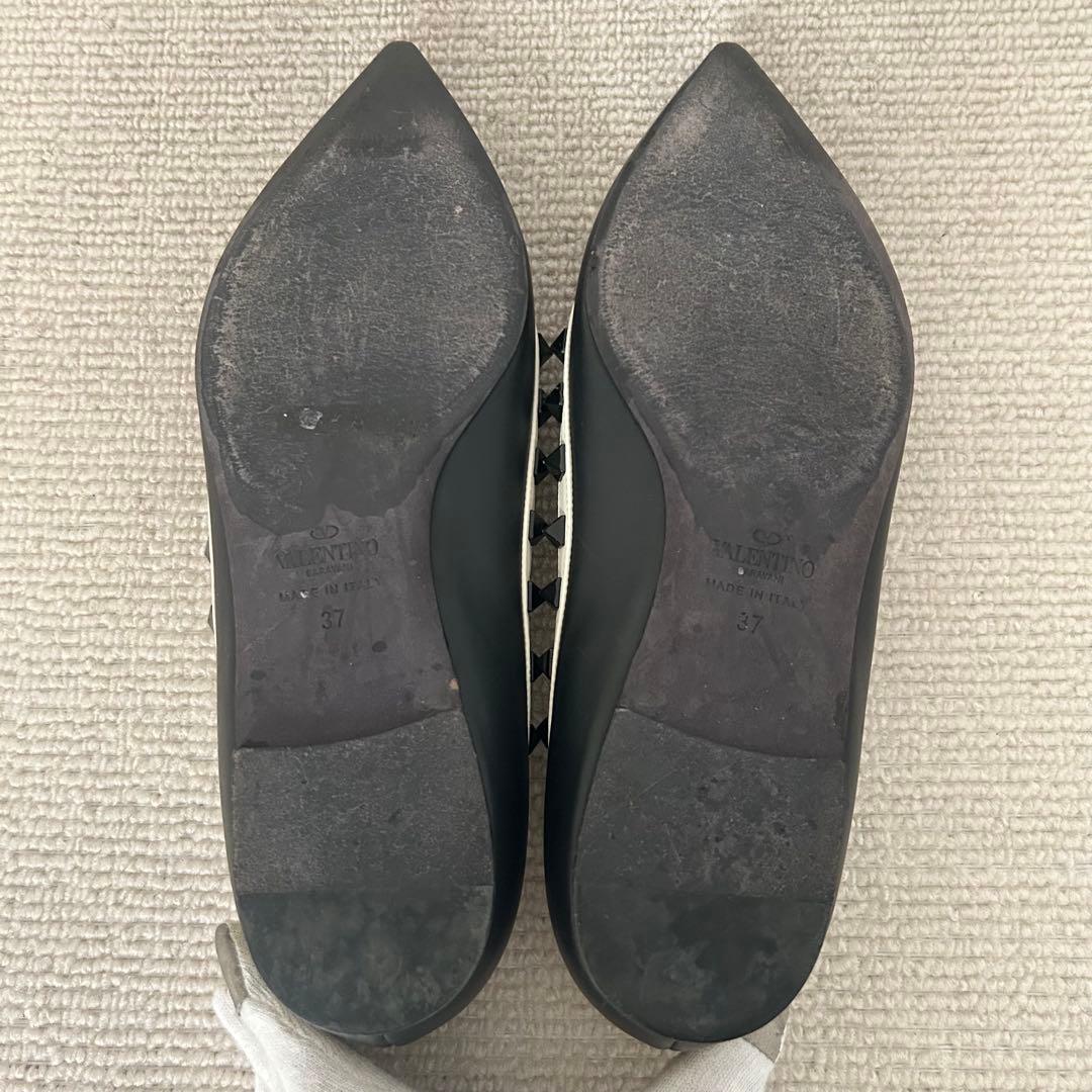 VALENTINO ヴァレンティノ フラットシューズ パンプス 24cm 37