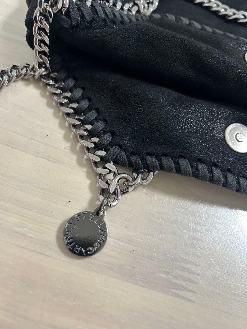STELLA McCARTNEY ブラック　ファラベラミニ　トートバッグ