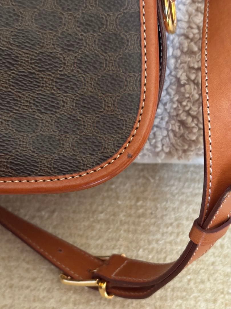 CELINE セリーヌ ビンテージ ショルダーバッグ マカダム柄