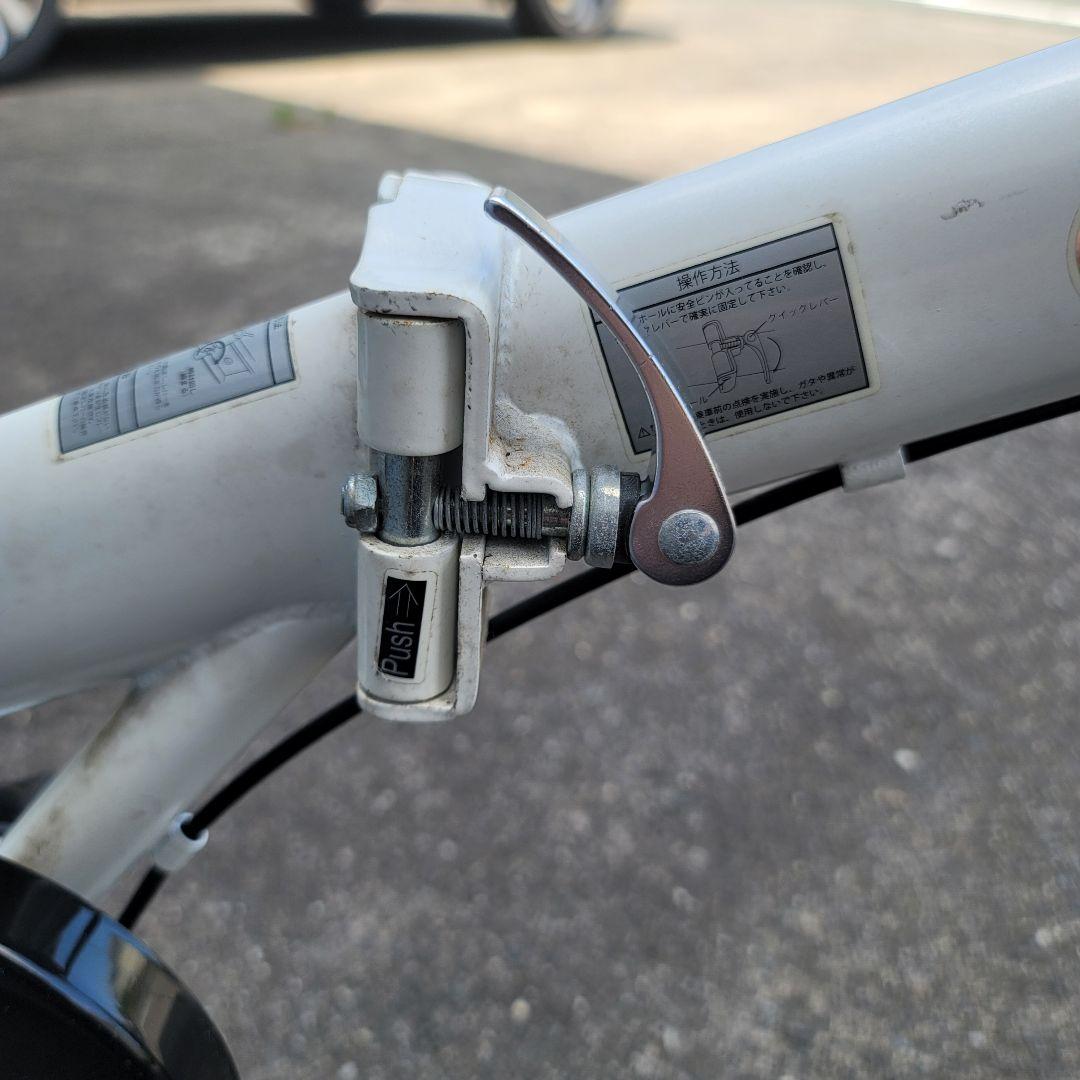 CANORO 20インチ 折りたたみ自転車 ホワイト