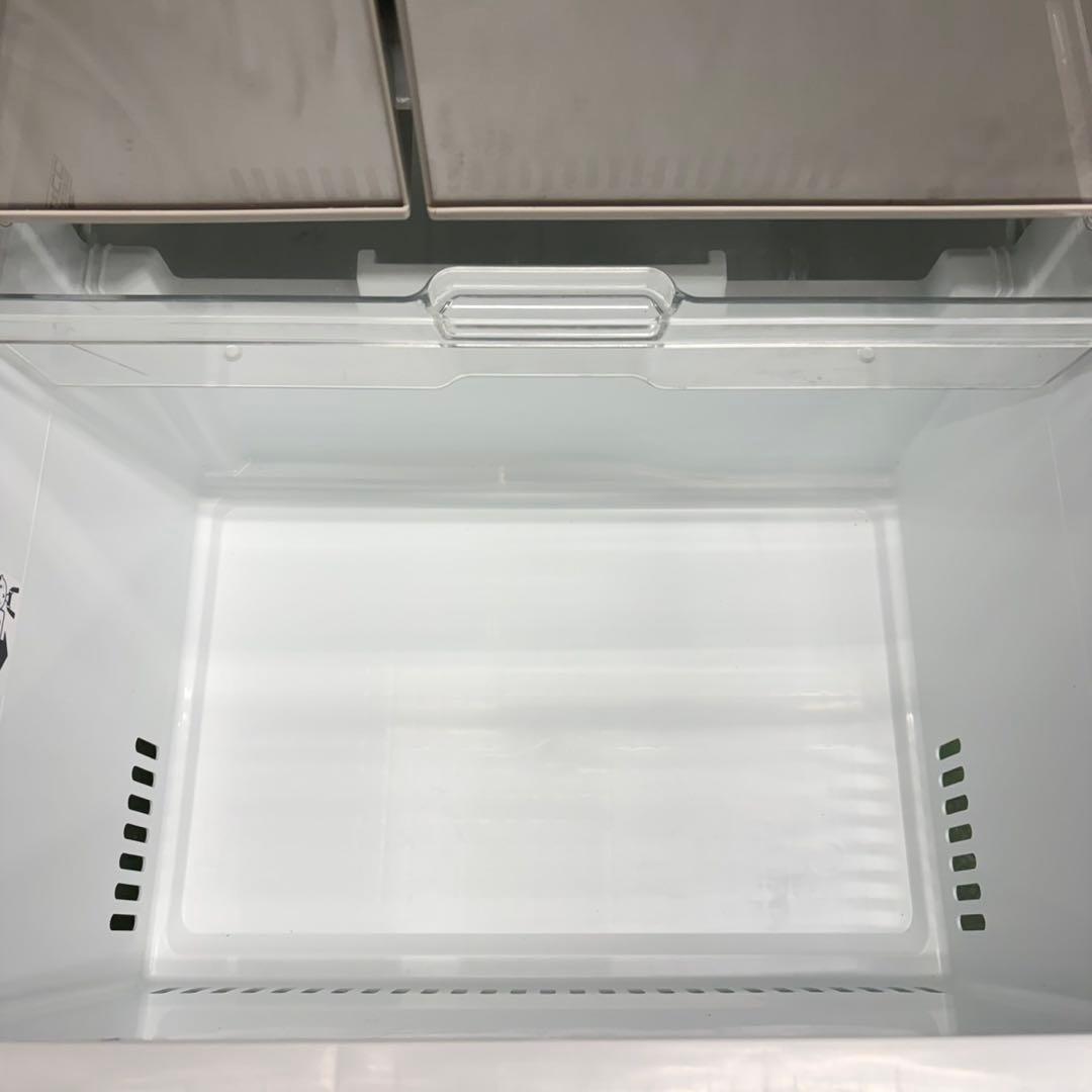 717 ガラスパネル大型冷蔵庫　400L強　小型　家庭用　自動製氷　左開き　綺麗