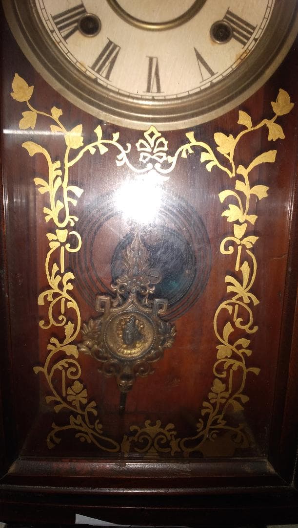 古い柱時計   ⑫