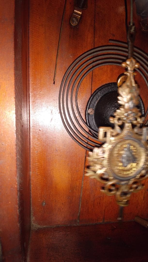 古い柱時計   ⑫