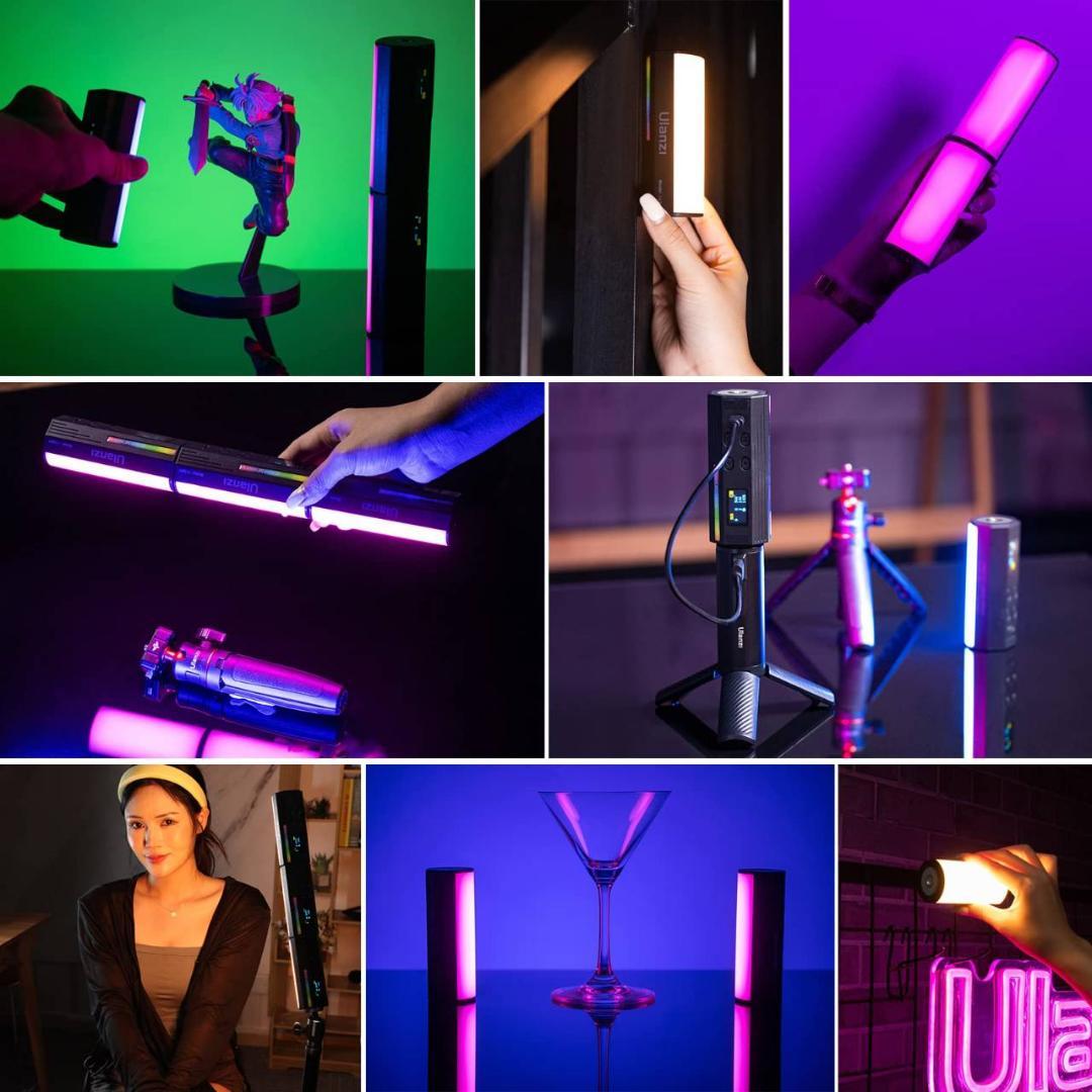 マグネット搭載 LEDビデオライト 2000mAh USB-C充電式