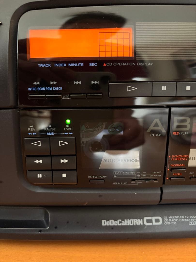 バブルラジカセ　SONY CFD-700 CDダブルラジカセ　動作品