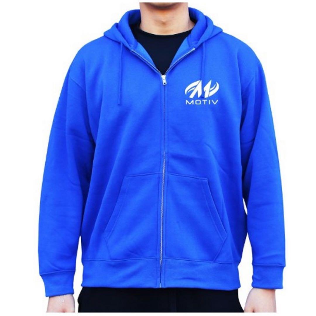 モーティブ 裏起毛 ボウリング パーカー ジップアップ (サイズL)