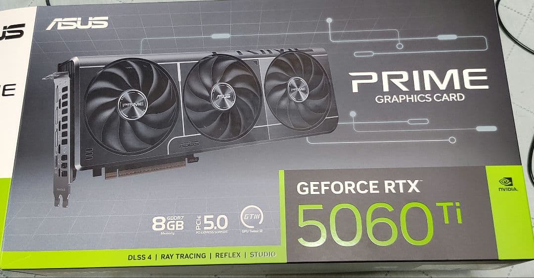 グラフィックボード・グラボ・ビデオカード ASUS GeForce RTX5060Ti 8GB