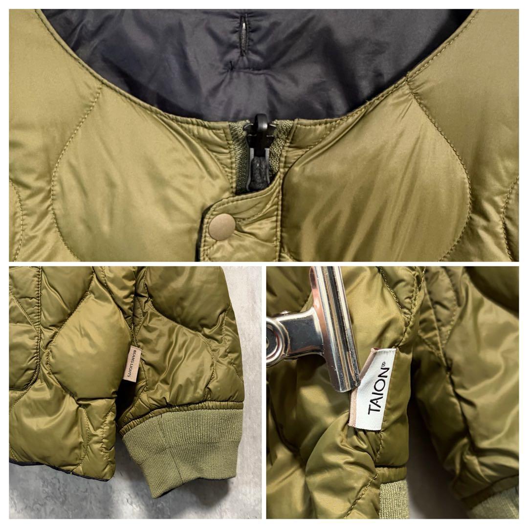 いの様TAION×BEAMS LIGHTS別注ミリタリーリバーシブルインナーダウ