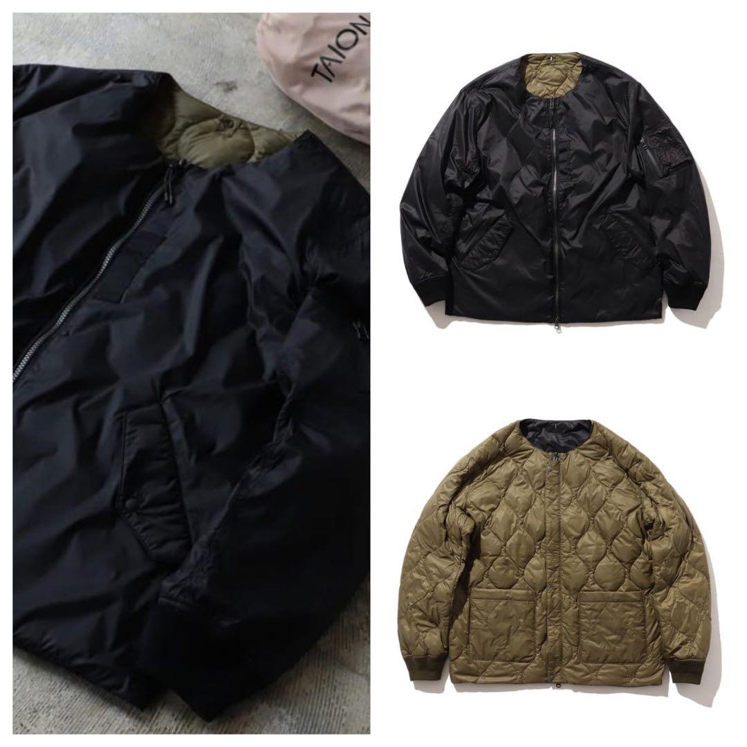 いの様TAION×BEAMS LIGHTS別注ミリタリーリバーシブルインナーダウ