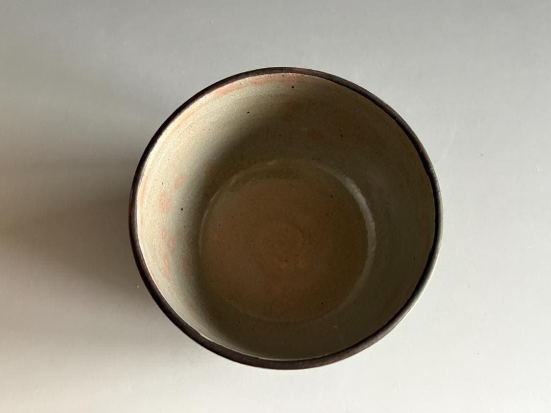 紫水釜　西村徳泉　乾山写　桔梗の絵　茶碗　茶道具