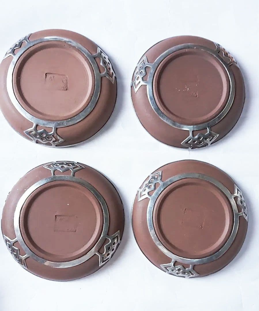 中国茶器セット カップ&ソーサー・急須 紫砂錫細工・装飾 威海新和城