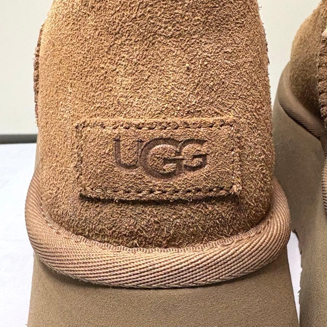 【美品】UGG ✮厚底　ミニディッパー　プラットフォーム　ムートンブーツ　24