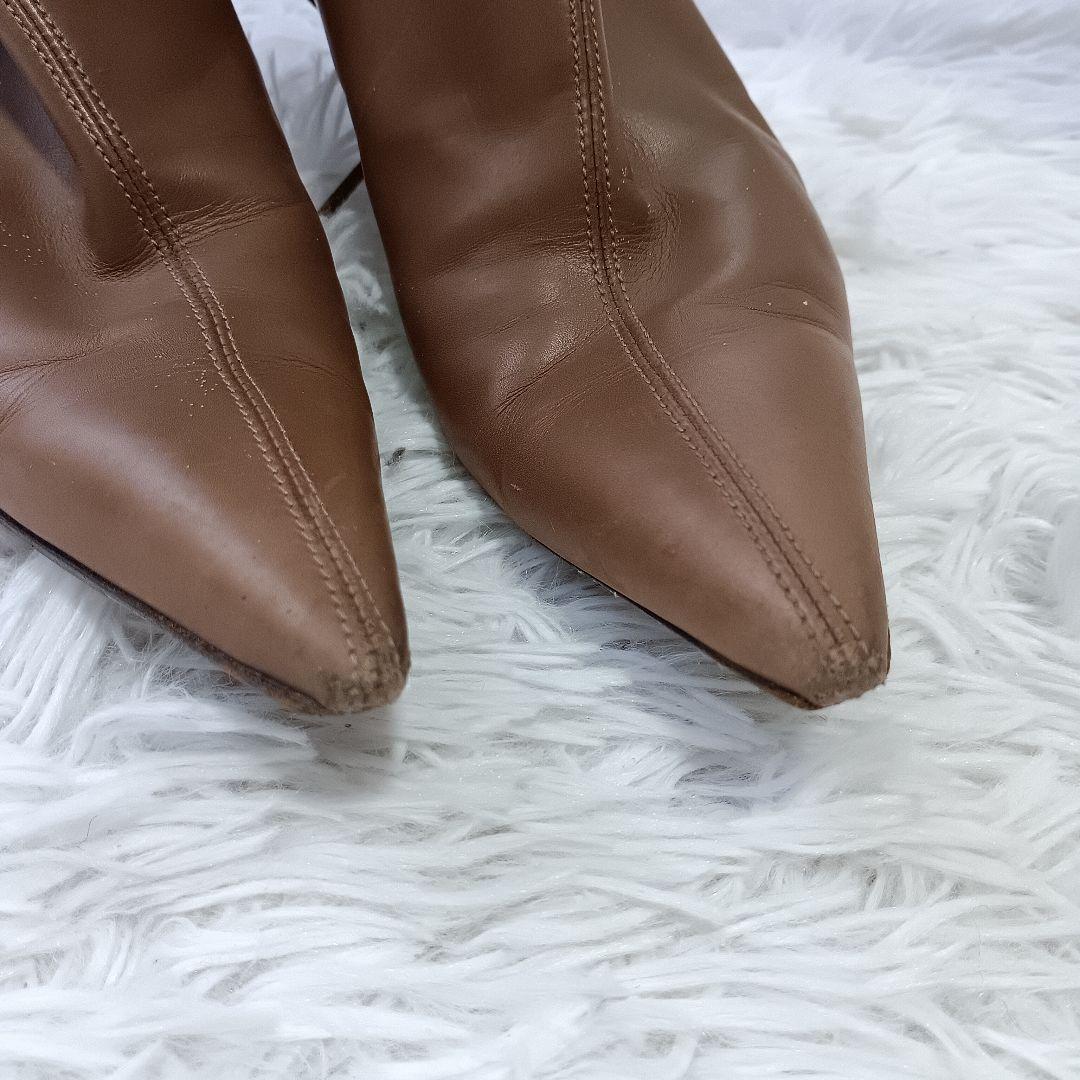 レア GUCCI グッチ ブーツ ポインテッドトゥ ヒール ミドル 51/2c