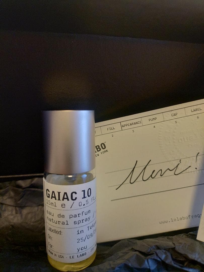 LE LABO GAIAC 10 15ml オードパルファム