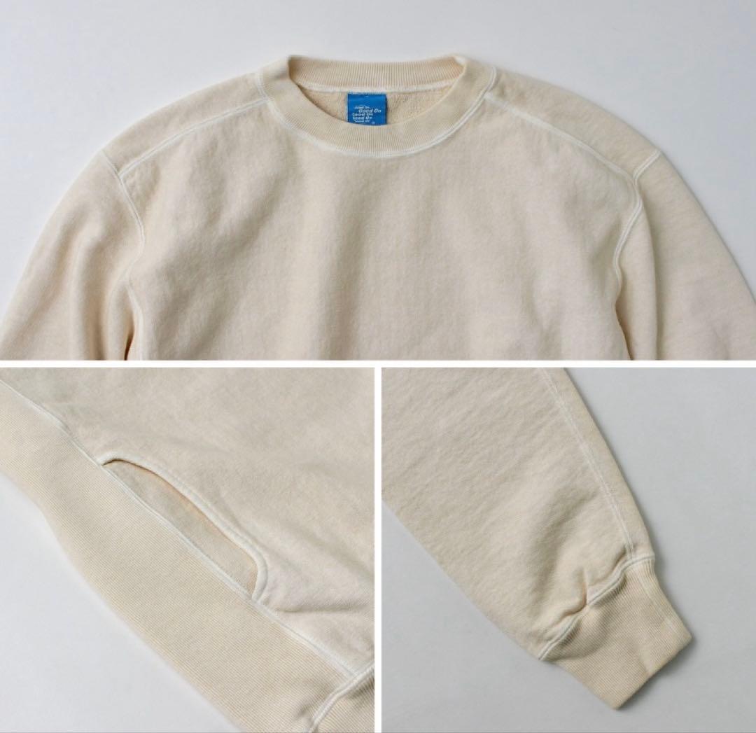 Goodonグッドオン　スウェットトレーナー　アイボリー クルーネック 美品
